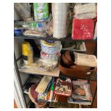 5 Misc kitchen items, cups, napkins, etc