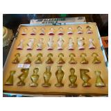 Vintage marble chess set by Jim Alabaster, made in Italy