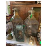 Antique Turkish lanterns 1940s Shepperd Oil Co