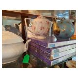 Blue Jasperware plates
