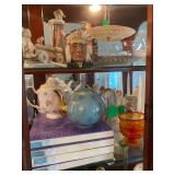 Porcelain tea pots by Hall, Sherbet bowls by Bryce El Rancho