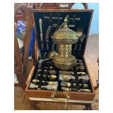 Vintage Brassware made in Thailand, Dragoon Viking Ship, full set in case, Brass light fixture