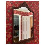 Mahogany antique mirror