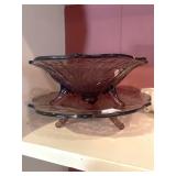 Light purple footed bowls