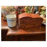 Mystery puzzle box, black walnut