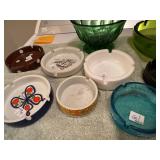 Assortment of vintage ash trays