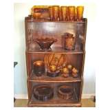 Amber Glass Collection/Antique Shelf