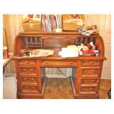 Oak Roll Top Desk