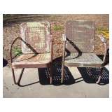 Antique Metal Yard Chairs