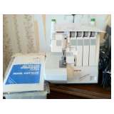 White Speedylock Embroidery Machine Works