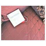 Silk upholstered sofa