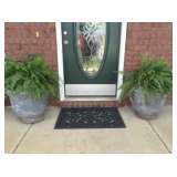 Matching oversized resin pots