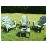 Plastic Adirondack set