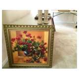 Floral framed art