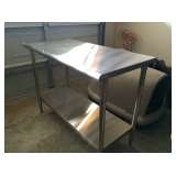Stainless kitchen island