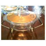 Lovely mid-century covered glass casserole