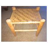 Woven footstool
