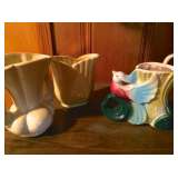 Pottery vases, vintage