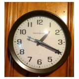 Retro school clock, works beautifully