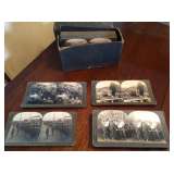 Stereoscope cards in box, great condition, early 1900s