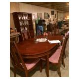 china cabinet and table