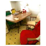 Dinette with rolling chairs