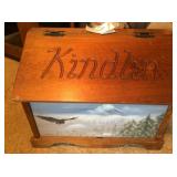 Wooden kindling box