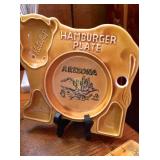 Vintage souvenir pieces on both sides of street