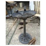 Resin bird bath