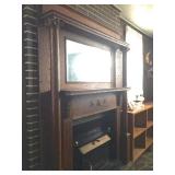 antique fireplace mantle and surround