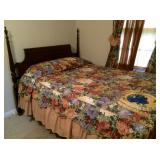 Duncan-Phyfe style four-poster bed
