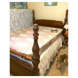 four-poster bed matching armoire and dressing table