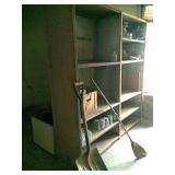 vintage metal shelving