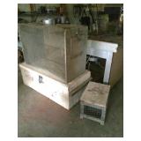 primitive animal cages and trunk
