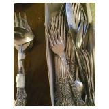 Mid-century stainless flatware set