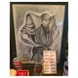 Alabama football player drawing