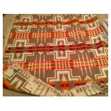 Vintage fringed blanket, Beaver State/Pendleton