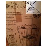 White Mountain ice-cream maker with wooden bucket, never out of box
