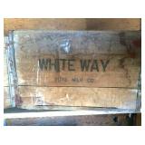 White Way wood crate