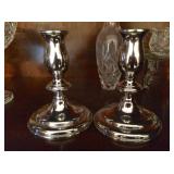 Empire pewter candlesticks
