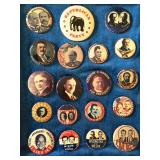 Vintage political button collection