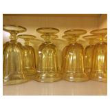 Amber sundae glasses