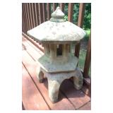 Concrete yard lantern