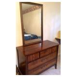 Bureau and mirror to match twin beds
