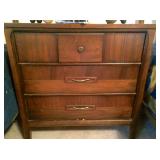Bedside chest between twin beds