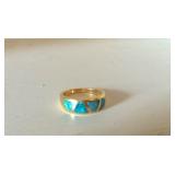 18K opal ring
