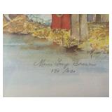 Mimi Loup Brown baptism print