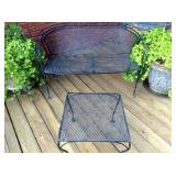 Wrought-iron patio furniture