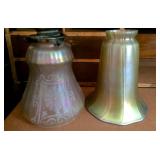Antique lamp globes