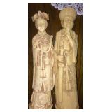 Carved ivory figurines